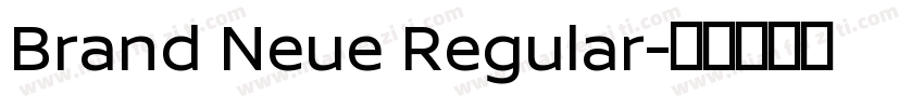Brand Neue Regular字体转换